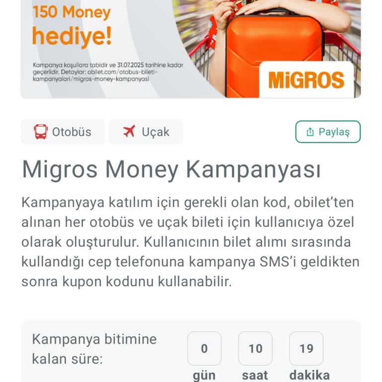 Migros'tan Kazanılan Puanın Yüklenmemesi Ve Müşteri Mağduriyeti