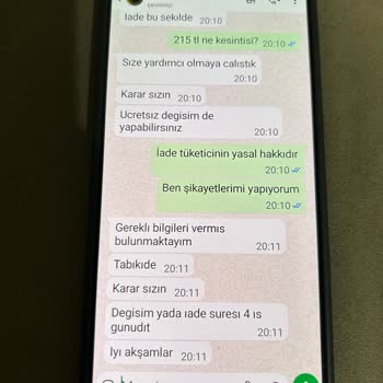 Kusurlu Ürün Ve İade Talebine Olumsuz Yaklaşım