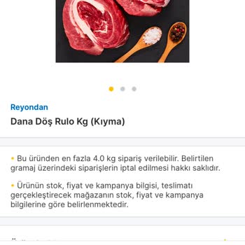 Migros Sanal Market'te Kıyma Ürününde Fiyat Farkı Ve Haksız Ücret Alımı