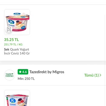 Sek Quark Sade Ürünü Uzun Süredir Stokta Yok, Müşteri Hizmetlerinden Yanıtsız Kaldım