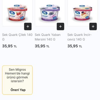 Sek Quark Sade Ürünü Uzun Süredir Stokta Yok, Müşteri Hizmetlerinden Yanıtsız Kaldım