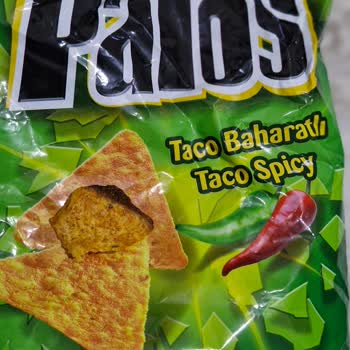 Patos Taco Baharatlı Cips Paketinde Yanık Ve Siyah Cips Şoku