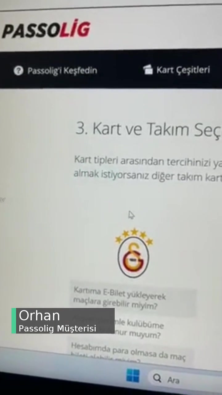 Passolig Kart Tipi Seçimi Hatası! videonun kapak resmi