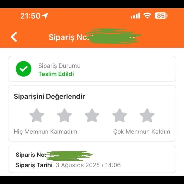 Siparişim Teslim Edilmedi, Yanlış Teslimat Ve Yetersiz Destek