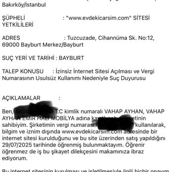 Web Sitesindeki İletişim Bilgileri Yanıltıcı Olabilir