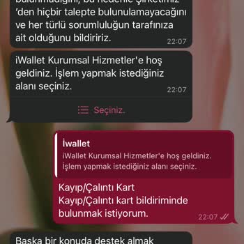 İwallet Bakiyemi Kullanamıyorum Müşteri Hizmetleri Çözüm Sunmuyor