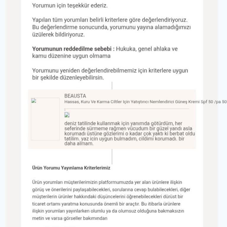 Yorumum Haksız Yere Yayınlanmadı, Küçültücü İtham Kabul Edilemez!