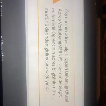 E-Okul Mernis Adres Hatası Nedeniyle Kayıt Sorgulama Yapılamıyor