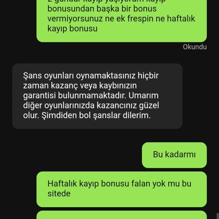 Kayıp Bonusları Ve Destek Hizmeti Sorunu