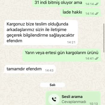 İade Edilen Ürün İçin Para İadesi Sorunu