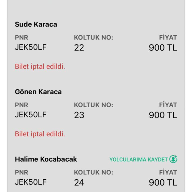 Bilet Saati Değiştirildi, Yolculuğum İptal Edildi Ve Ücret İadem Yapılmadı