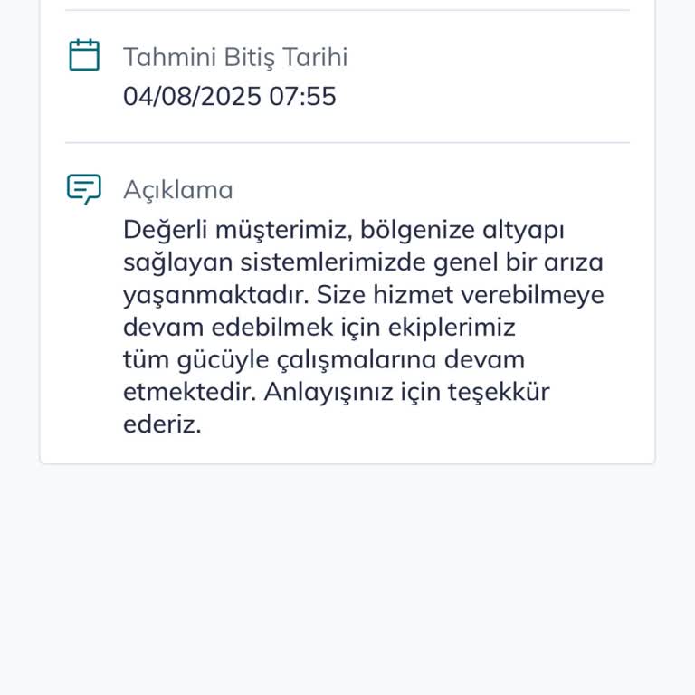 Sürekli Değişen Bakım Çalışmaları Nedeniyle İnternet Kesintisi Ve Bilgilendirme Eksikliği