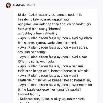 Haksız Hesap Kapatılması Ve Çekim Tutarımın Ödenmemesi