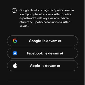 Spotify Hesap Ekleme Ve Oturum Açma Sorunu