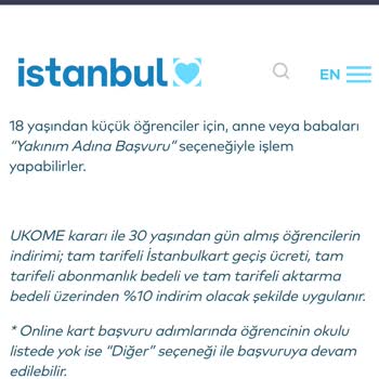 Öğrenci İstanbulkart Abonmanım Yaş Sınırı Nedeniyle Haksızca Sonlandırıldı