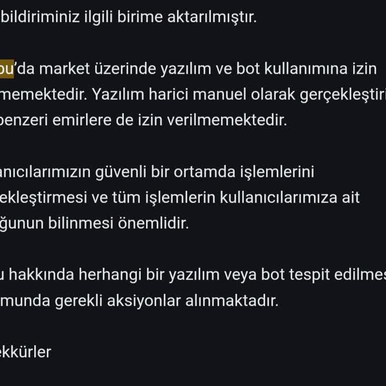 Paribu Bot Hesaplar Yüzünden İşlemler Yapılamıyor Gerçek Kullanıcılar Mağdur