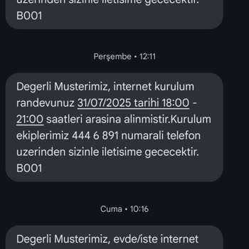 Türk Telekom İnternet Başvurum İptal Edildi Kurulum Yapılmadı Bilgilendirme Yok