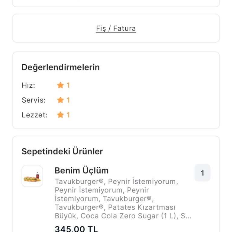 Eksik Gelen Ürün İçin Ücret İadesi Talebim Karşılanmadı