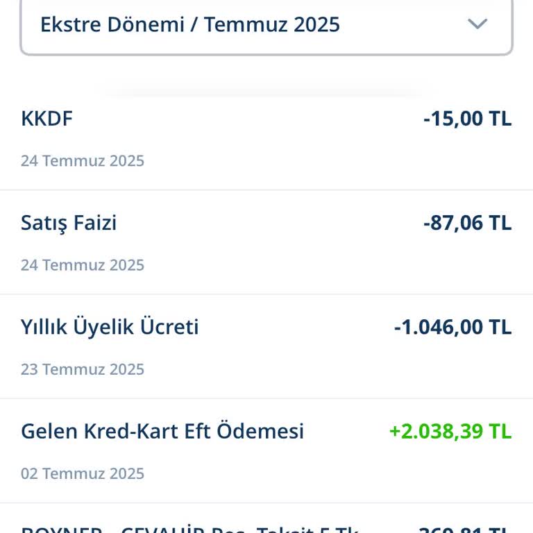 Denizbank Kredi Kartıma Haksız Üyelik Ücreti Yansıtılması Ve İade Talebim