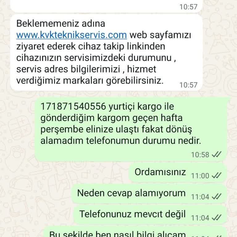 KVK Servisinde Uzayan Onarım Ve Bilgilendirme Eksikliği Mağduriyeti