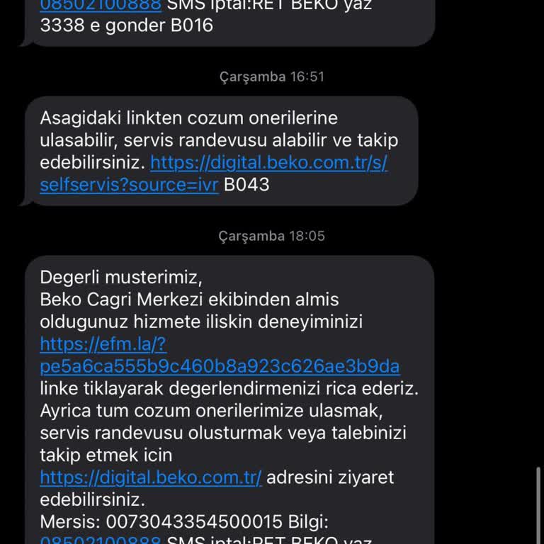 Beko İle Yaşanan Sürekli Sorunlar Ve Yetersiz Servis Desteği