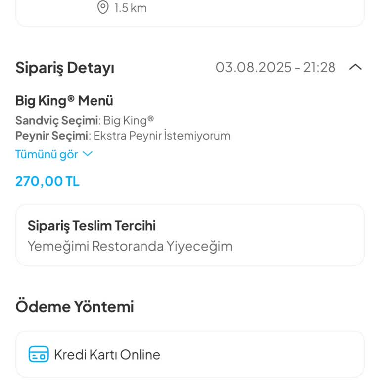 Yanlış Restorandan Siparişe Çözüm Sunulmadı, Ücret İadesi Yapılmıyor