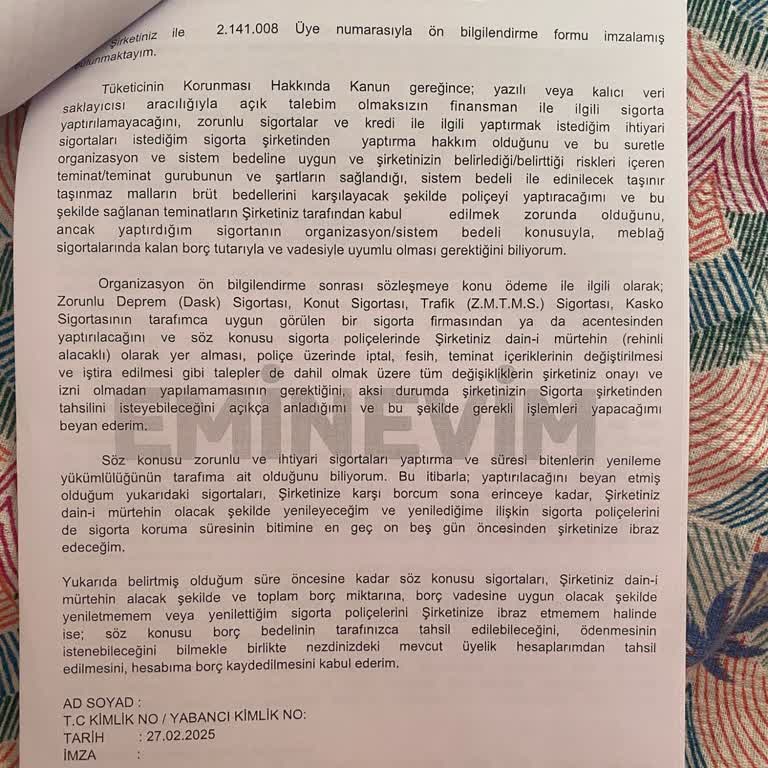 Onayım Olmadan Yüksek Tutarlı Trafik Sigortası Yapıldı