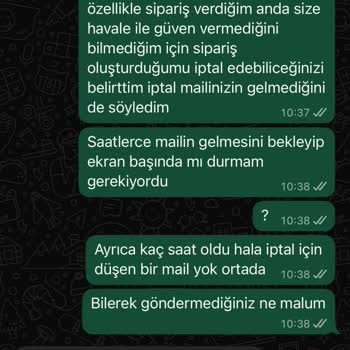 Havale İle Ödeme Zorunluluğu Ve İptal Talebinde Tehdit Edilmem
