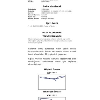 Yeni Alınan Çamaşır Makinesi Eşyalarımı Yırttı, Mağdur Oldum
