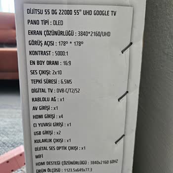 Aldığım Televizyonda Vaat Edilen Kulaklık Çıkışı Yok Müşteri Hizmetine Ulaşamıyorum