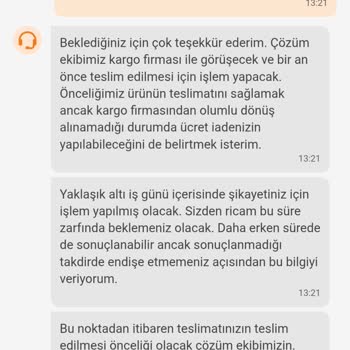 Siparişim Teslim Edilmiyor, İade Veya Gönderim Talebim Karşılanmıyor