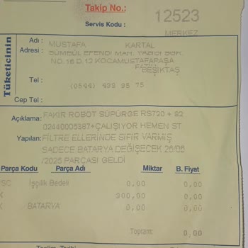 Robot Süpürge Arızası Ve Uzayan Değişim Süreci Mağduriyeti