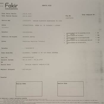 Robot Süpürge Arızası Ve Uzayan Değişim Süreci Mağduriyeti