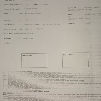 Robot Süpürge Arızası Ve Uzayan Değişim Süreci Mağduriyeti