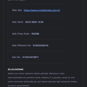 İade İşlemi Gerçekleşmedi, Mağduriyet Yaşıyorum