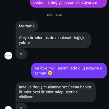 Talep Üzerine Dikildi Denilerek İade Hakkım Engellendi