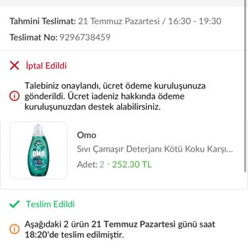 Trendyol GO'da Fazla Para Çekildi, İade Sorunu Çözülemiyor!