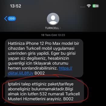 İptal Edilen İnternet Paketi İçin Haksız Fatura Yansıtılması