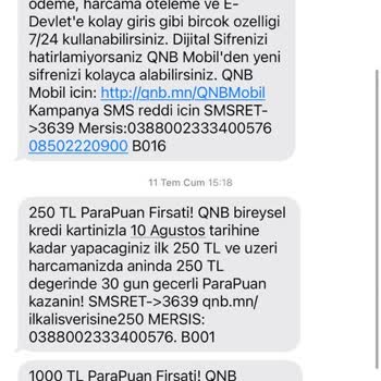 Kampanya Şartlarını Yerine Getirdim, ParaPuanım Yüklenmedi