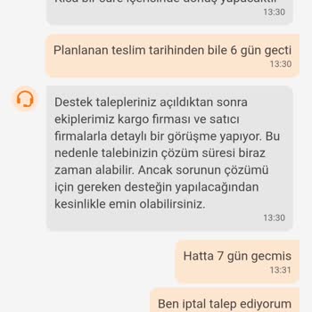 Siparişim Kargoya Verilmedi, Para İadesi Yapılmıyor