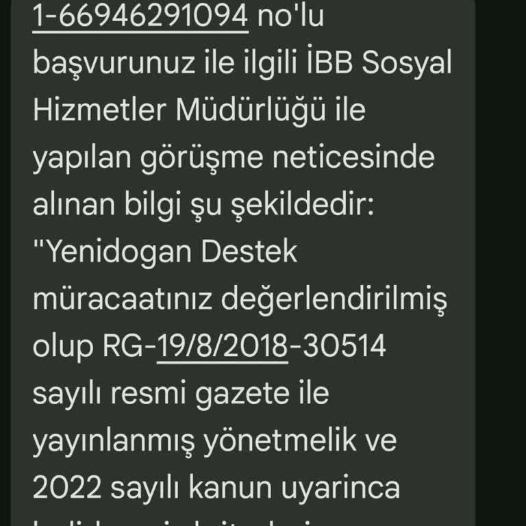 Yenidoğan Destek Paketi Başvurum Reddedildi Nedenini Anlamıyorum