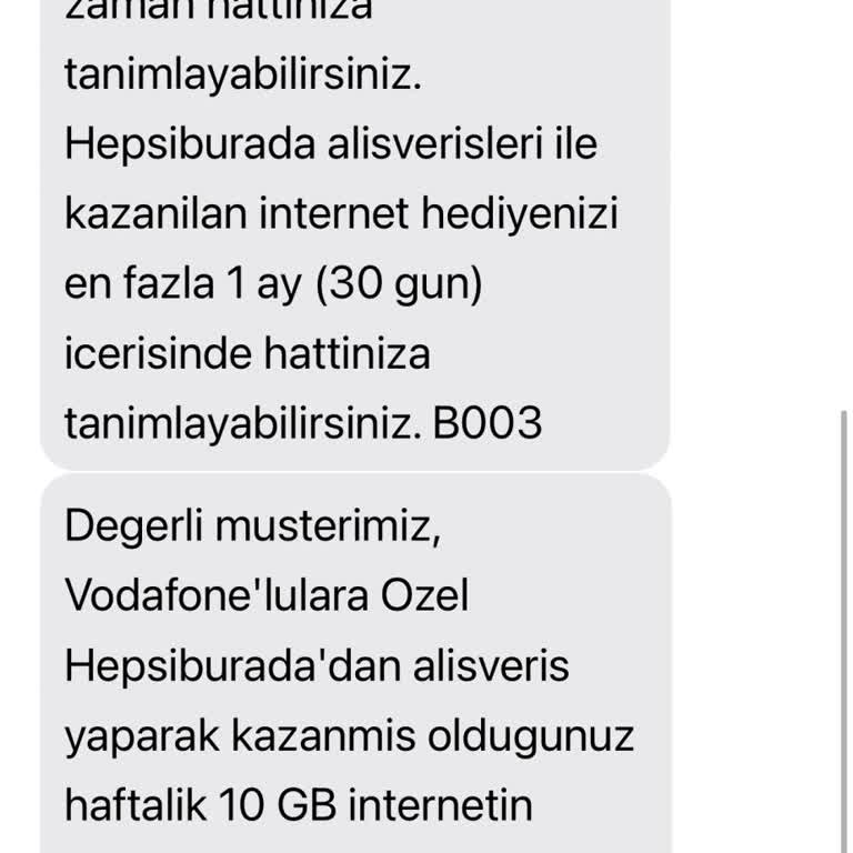 Kazandığım 10 GB İnternet Hattıma Tanımlanmadı Ve Destek Alamıyorum