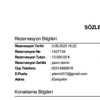 Rezervasyon İptali Sonrası İade Ve İletişim Sorunu