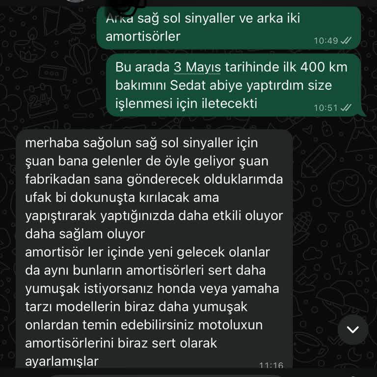 Yeni Alınan Motorda Kırık Parçalar Ve Yetersiz Müşteri Desteği