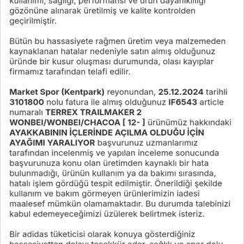 Kısa Sürede Yıpranan Ayakkabı İçin Garanti Desteği Alamadım