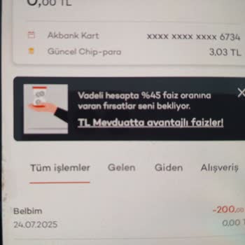 Akbank Kampanya Şartları Belirsizliğiyle Chip Para Yüklemedi