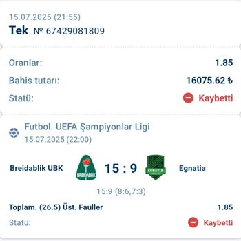 1xBet 36 Faul Yapılan Maçta 26.5 Üstü Bahsim Kayıp Sayıldı Müşteri Hizmetleri Yetersiz Kaldı
