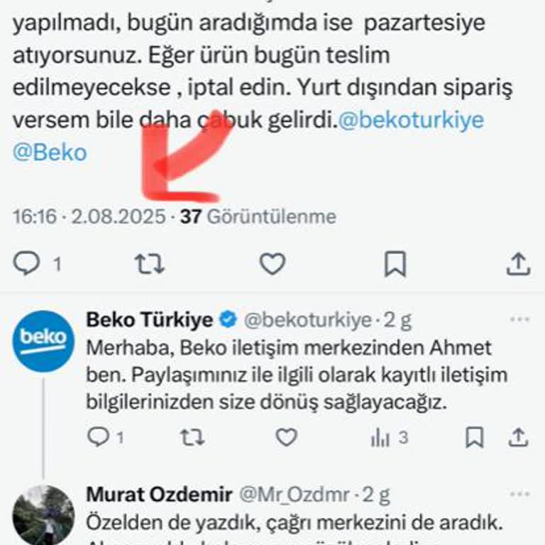 Beko Buzdolabı Teslimat Gecikmesi Nedeniyle Mağduriyet Ve Tazminat Talebi