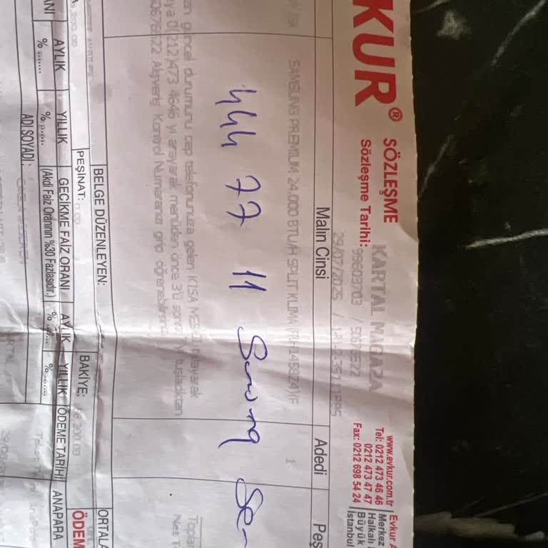 Evkur Klima Siparişimde Onay Ve Teslimat Süreci Mağduriyeti Yaşıyorum