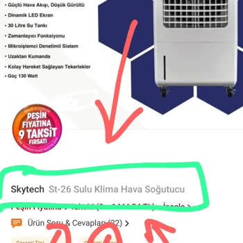 Satın Aldığım Skytech Sulu Klima Soğutma Yapmıyor, İade Talebim Reddedildi